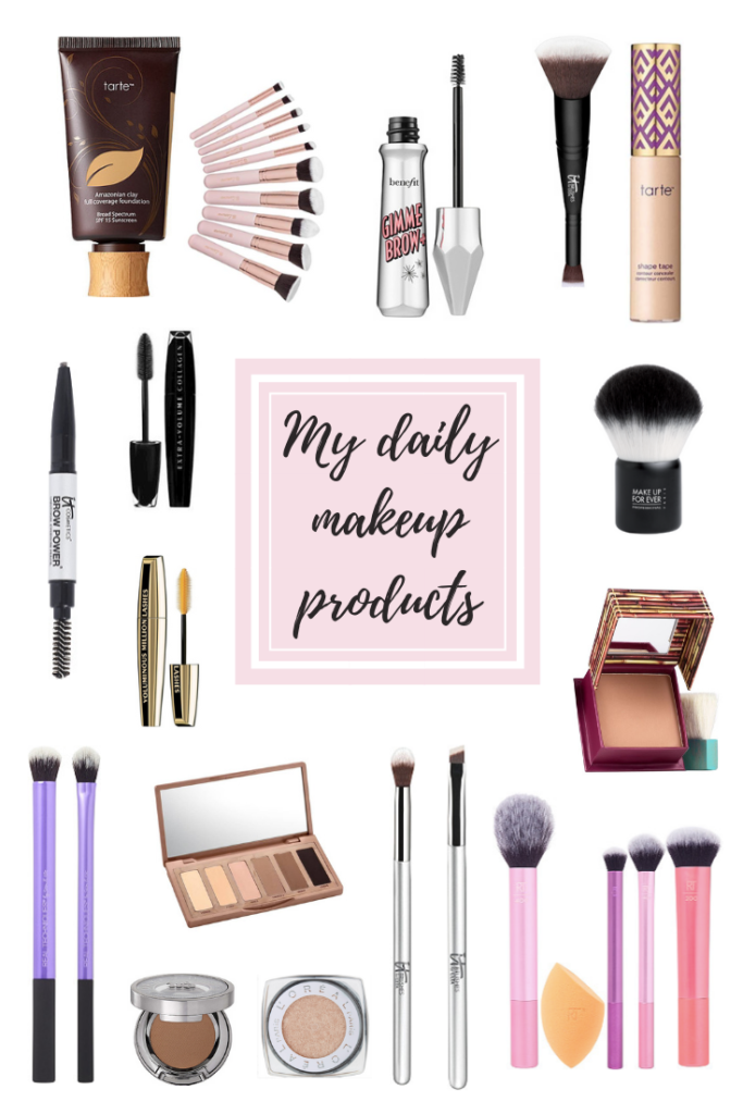 My daily makeup products